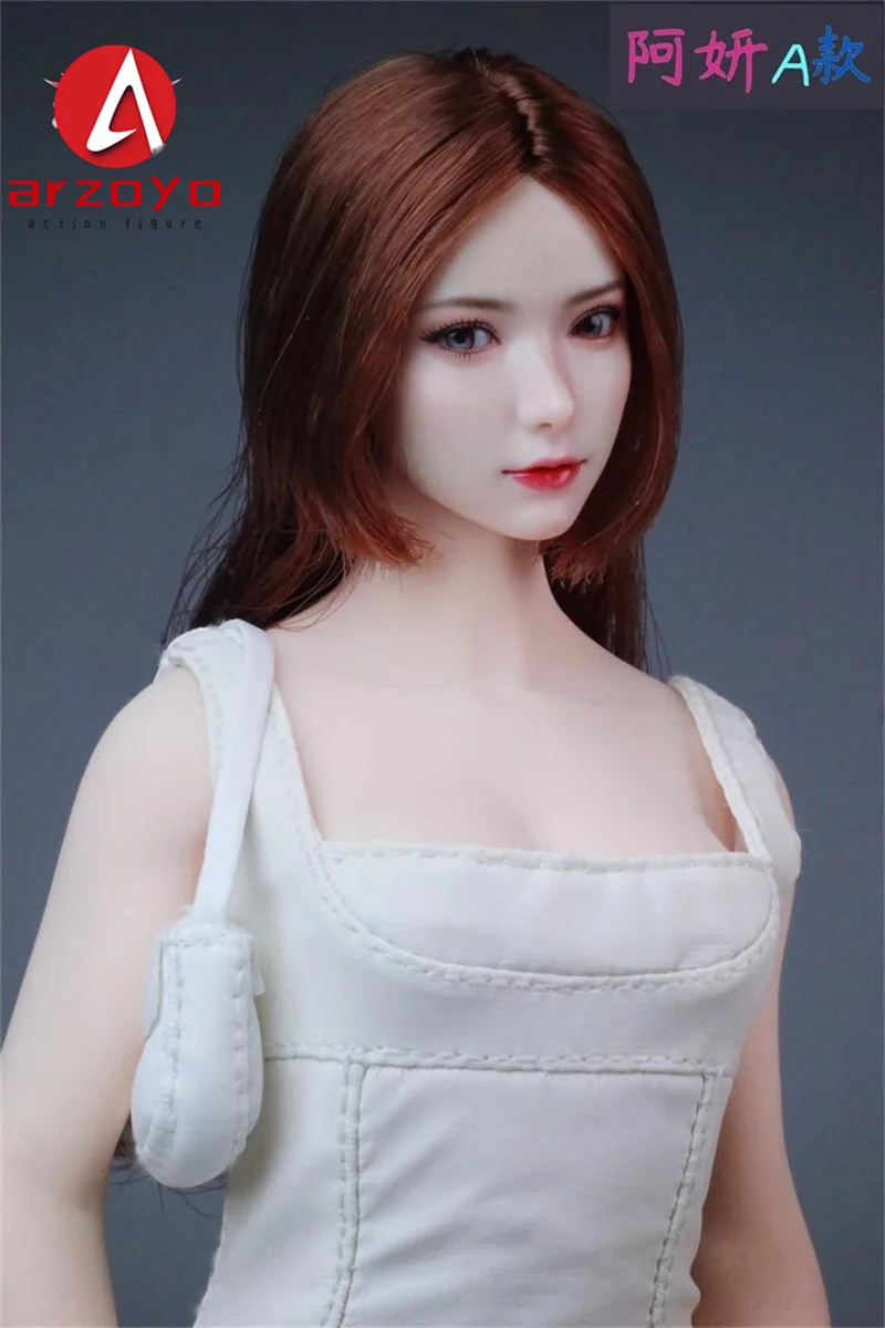 Z6TOYS ZC018 1/6 Scale Asian Beauty Ayan Movable Eyes Head Carving Model Fit 12'' Female Soldier Action Figure Body