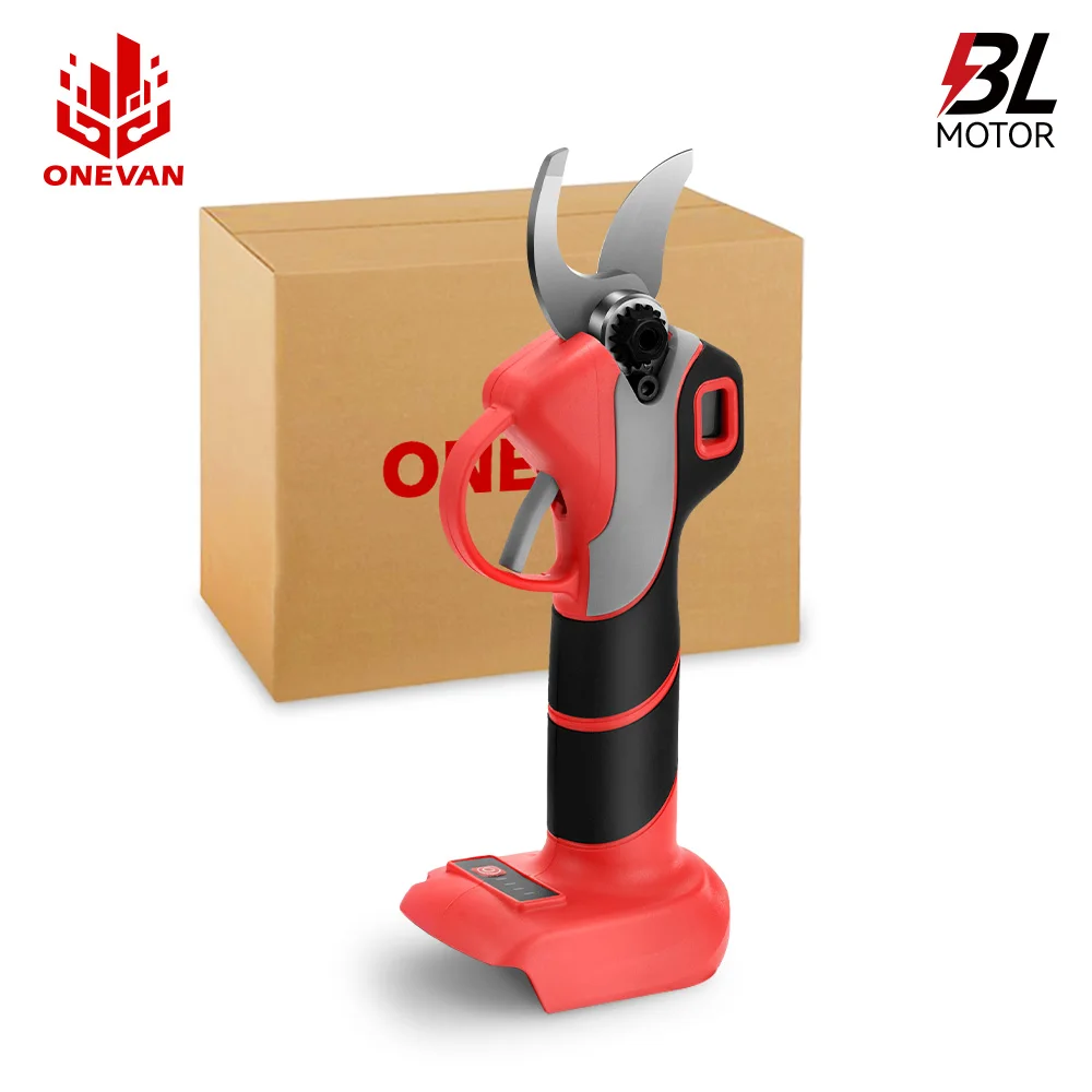 ONEVAN 30MM Brushless Electric Pruning Shear High Power Cordless Scissors Fruit Tree Pruning Cutting Tool for Makita 18V Battery