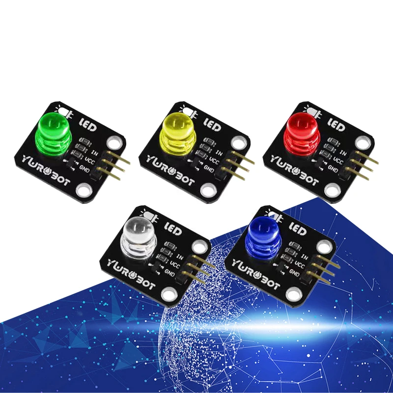 8mmLED module high brightness yellow/blue/white/green/red light-emitting diode light monolithic electronic building blocks