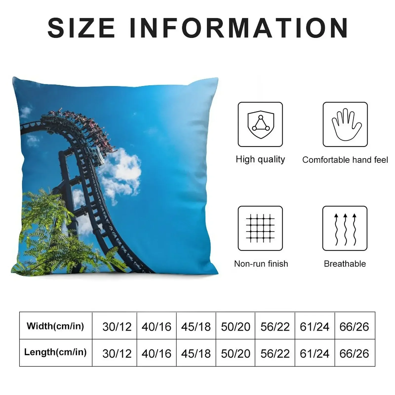 Velocicoaster Roller Coaster, Islands of Adventure Throw Pillow Marble Cushion Cover Decorative Sofa Cushions pillow