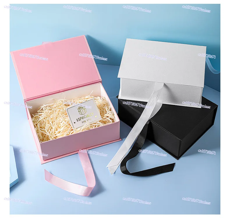 Folding Gift Box Luxury Bow Piece Clamshell Box Gift Packaging  Birthday  Wholesale