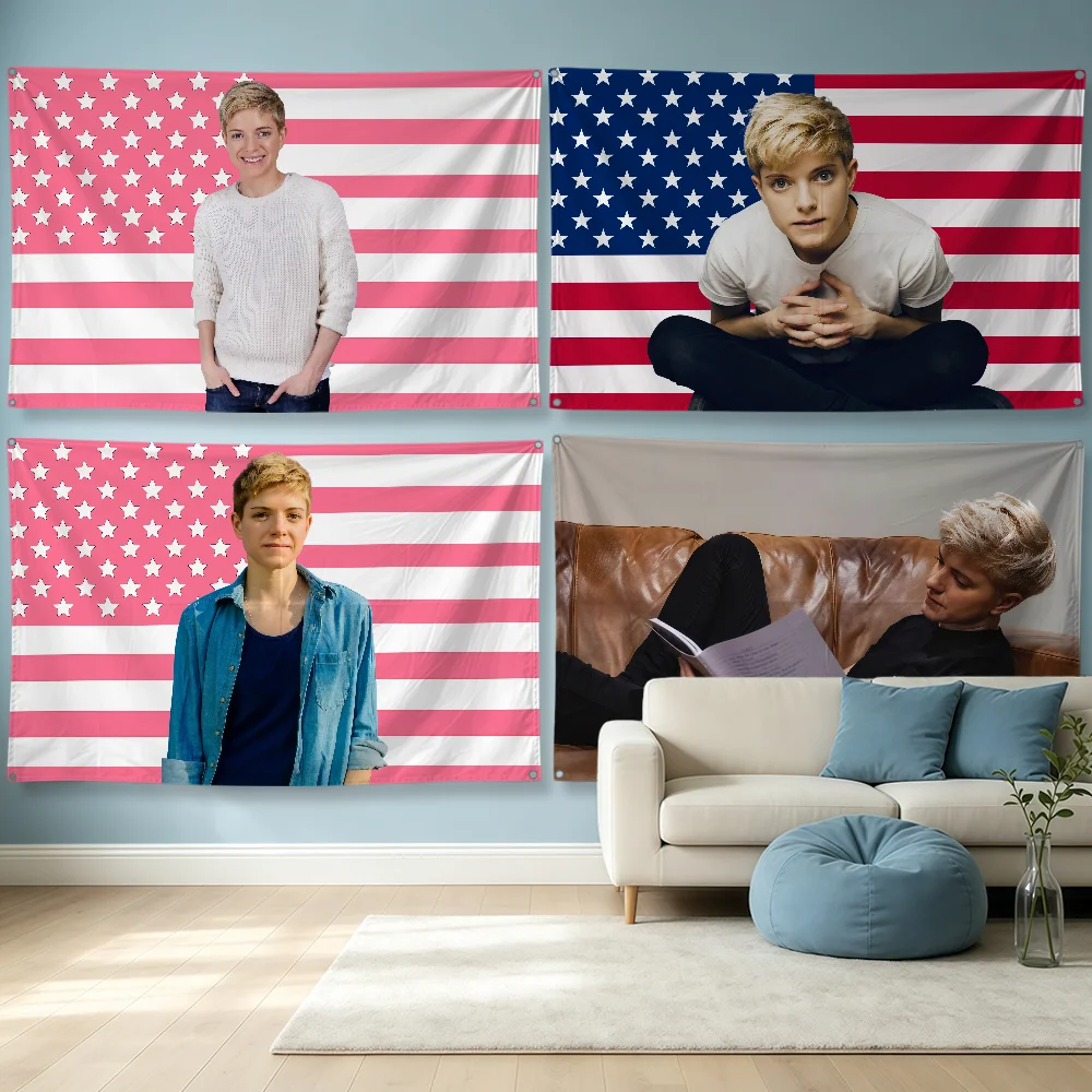 Actor M-Mae Martin Flag Polyester Banner Flags For Party Bar Club Outdoor Interior Wall Paper Decoration Banner Fans Gift