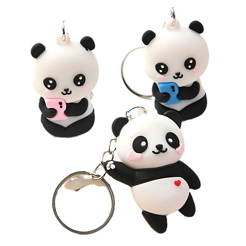 2023 nuove novità Lovely Cartoon Panda portachiavi ciondolo amanti borsa per auto portachiavi catena gioielli di moda regalo di san valentino