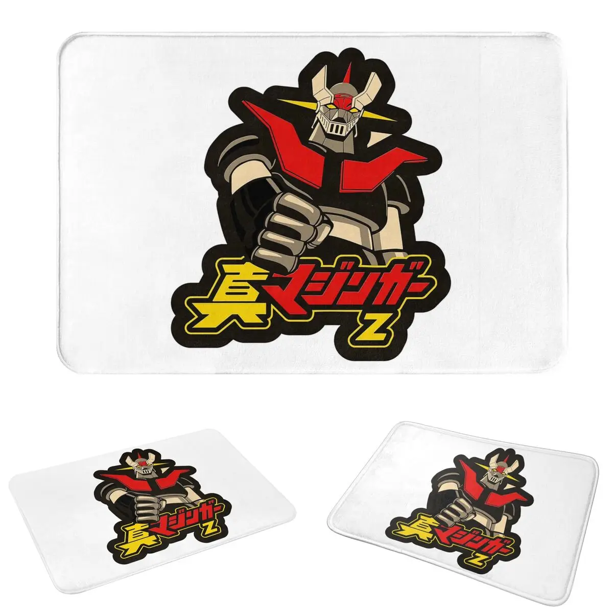 Mazinger Z Goldorak Actarus Grendizer Mask Anti-slip Floor Mat Absorbent Mat Carpet Rug for Kitchen Entrance Home Bathroom Mats