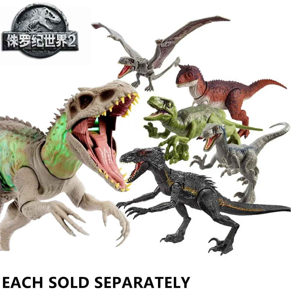 

Original Mattel Jurassic World Sound & Attack T-REX Dinosaur Toys Action Figure Digital Play Toys for Boys Chrismtas Gifts