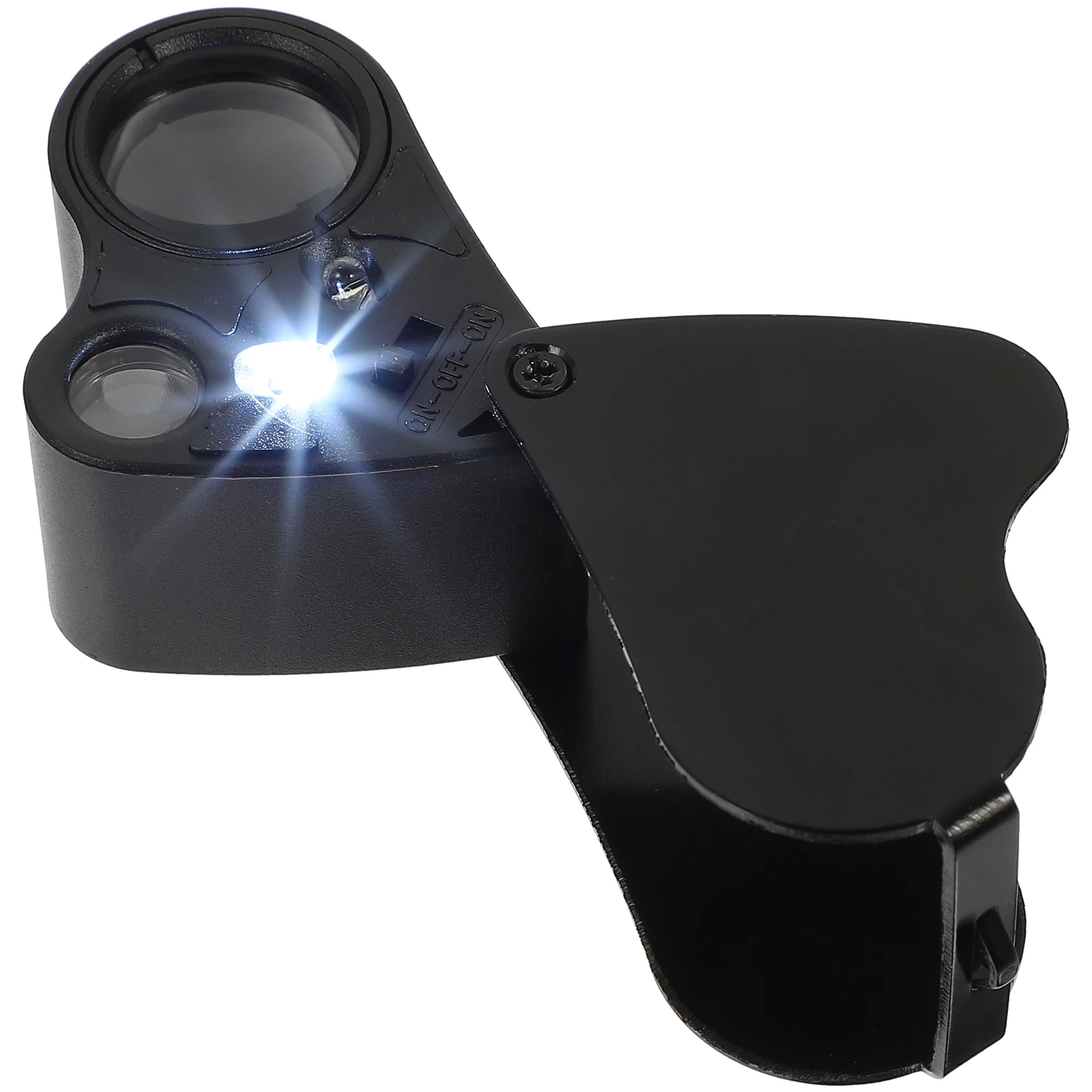 

Portable Stone Magnifier H held Microscope LED Lighting Magnifying Glass for Jewelry Gem Tester Durable Clear Material ABS