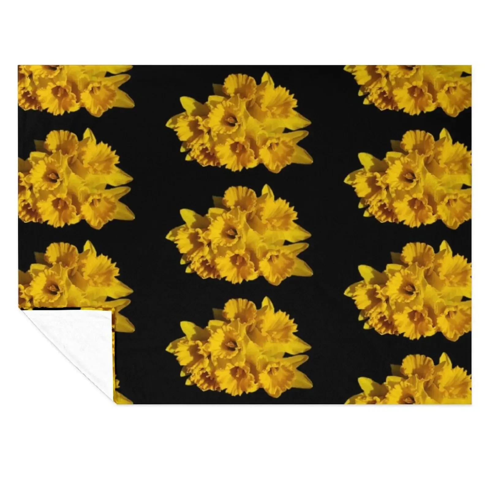 

Bunch of yellow Daffodils Throw Blanket Luxury Soft Big Kid'S For Sofa Thin Blankets