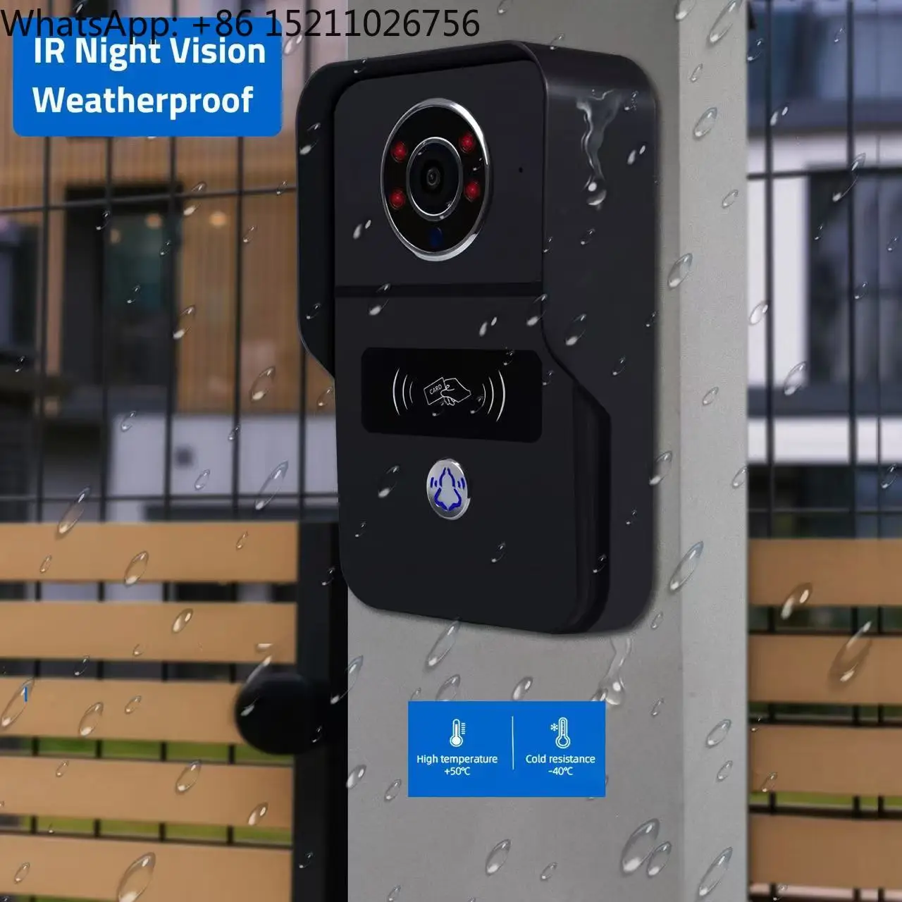 Tuya Application Home Host Intelligent Control Screen POE WIFI Supported Night Vision Building Intercom System Intelligent Door