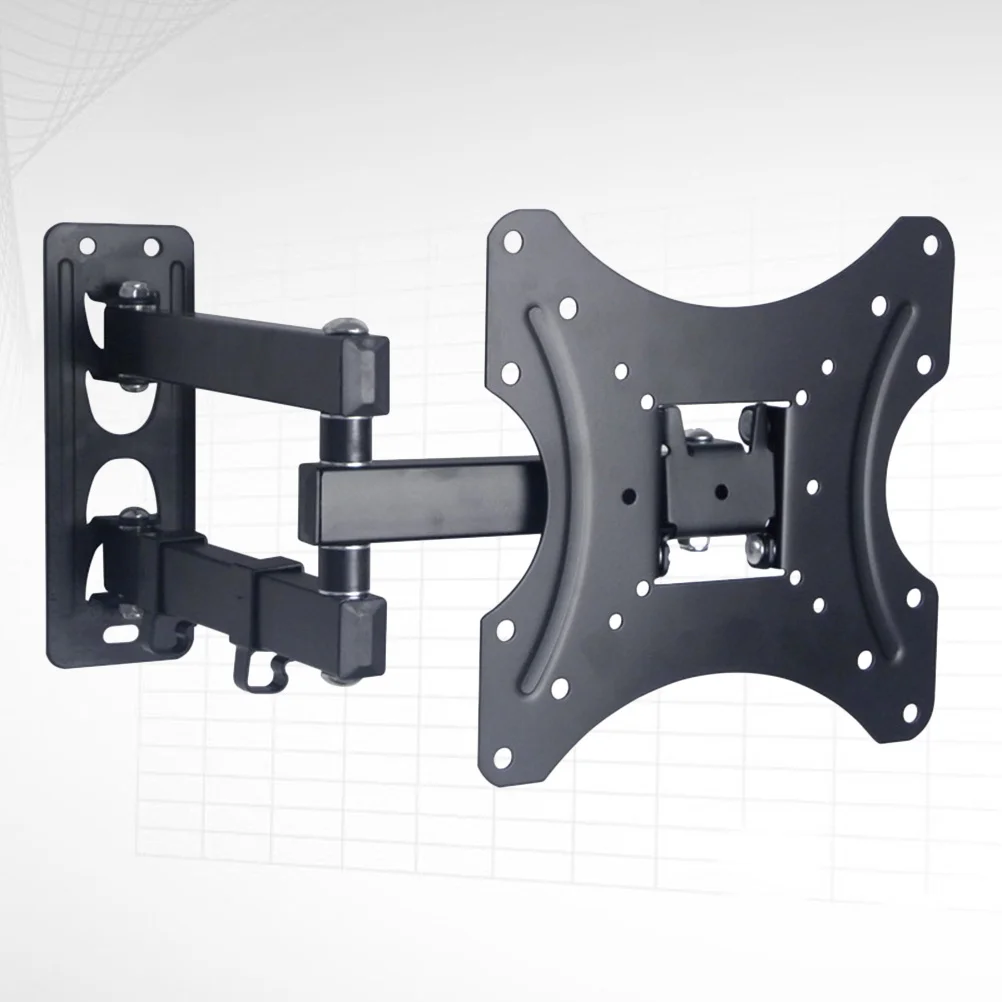 

10 -32 LCD Rack Universal Bracket Stretchable Holder Wall Hanging Panel Black Rotatable