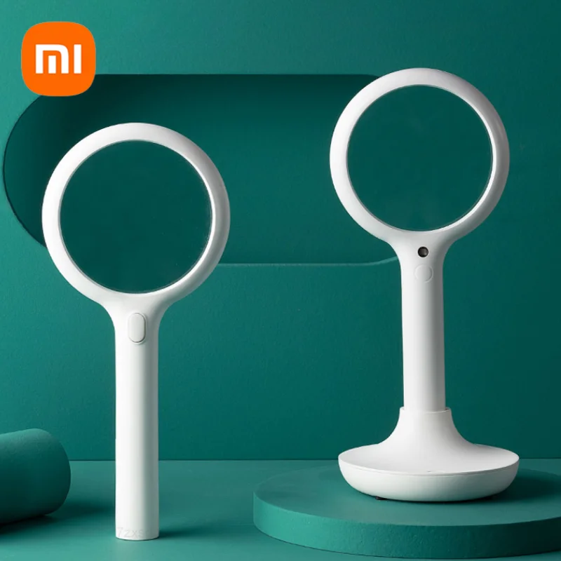 Xiaomi 3X Smart Gravity Sensor Handheld Magnifier Optical Glass Lens Loupe Portable Magnifier Auto Adjust Brightness Night Light