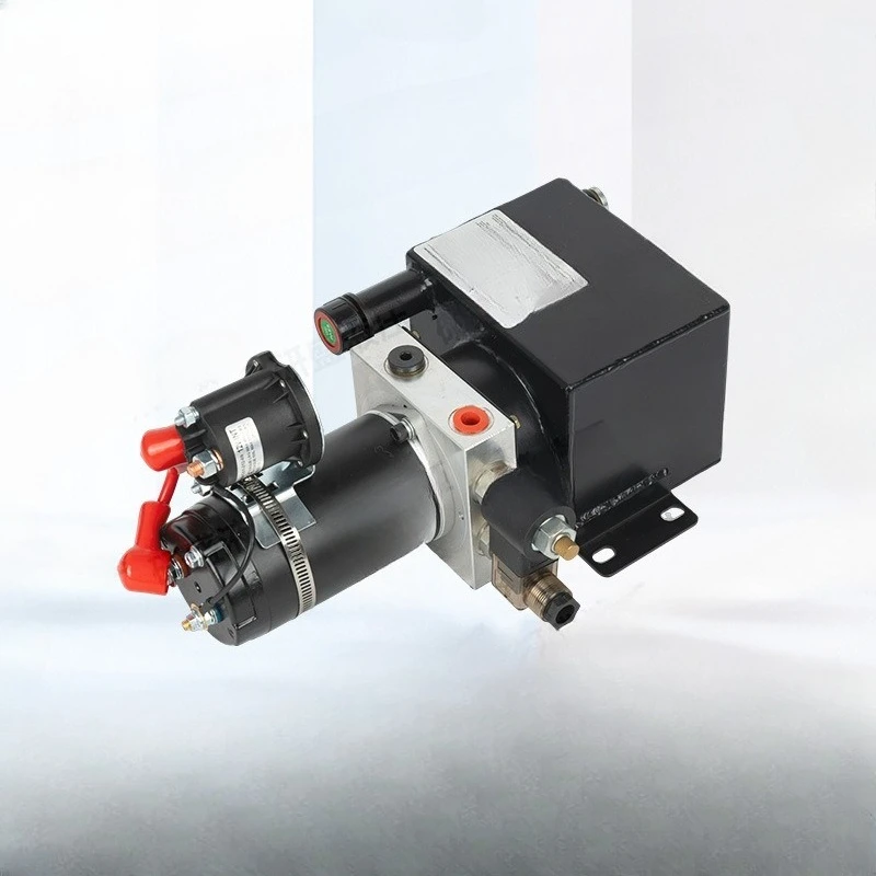 Conjunto de unidade de energia hidráulica para caminhão paletes 12V pequeno sistema DC de ação única