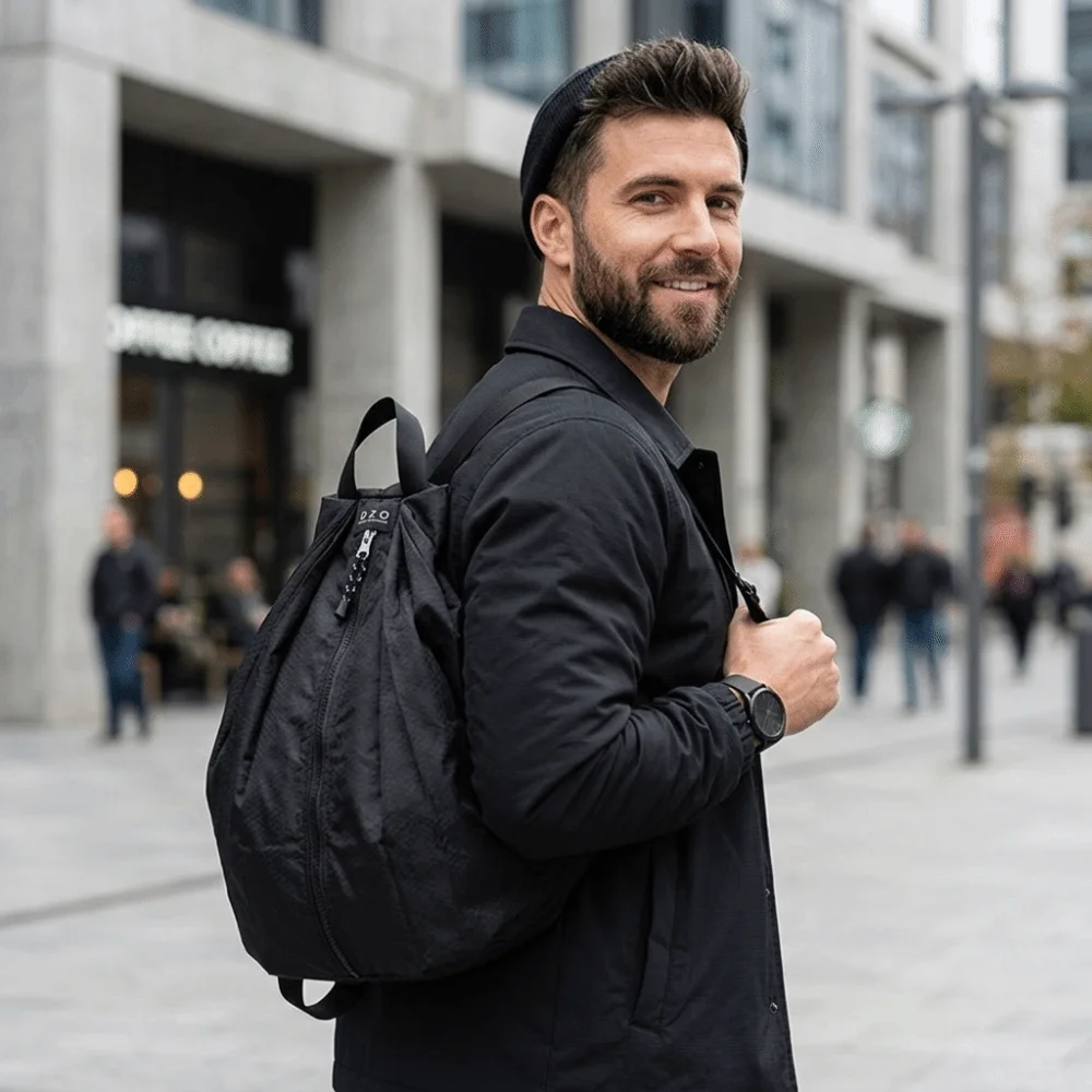 New Nylon Folding Backpack Waterproof Large Capacity Sports Backpack Portable Adjustable Straps Shoulder Bag Hiking