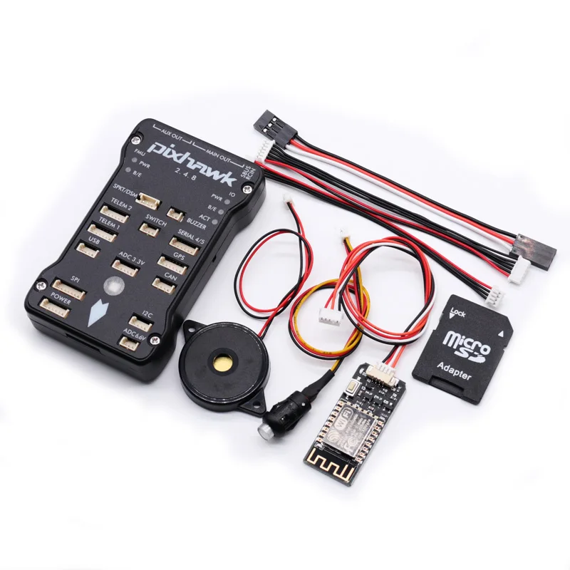 Pixhawk PX4 PIX 2.4.8 32 Bit Flight Controller Autopilot 4G TF Safety Switch Buzzer Wireless  Module