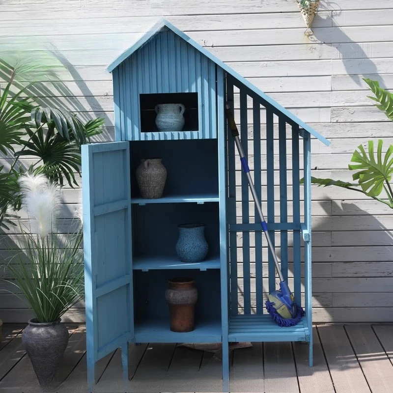 

Outdoor locker Waterproof storage cabinet Garden courtyard Farm tool tool room Outdoor terrace storage cabinet