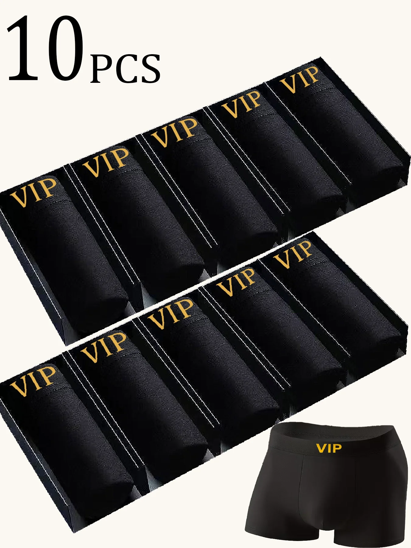 

10 Piece Black Men's Underwear Color Classic VIP Belt Fashion Men Underpant High Stretch Boxer Shorts Teenage Panties