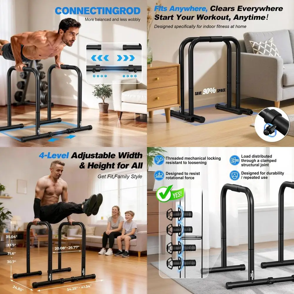 

Многофункциональная устойчивая станция для отжиманий, упоры для отжиманий, стойки для фитнес-тренировок, стабилизаторы, параллетки, подставки для отжиманий на приседаниях