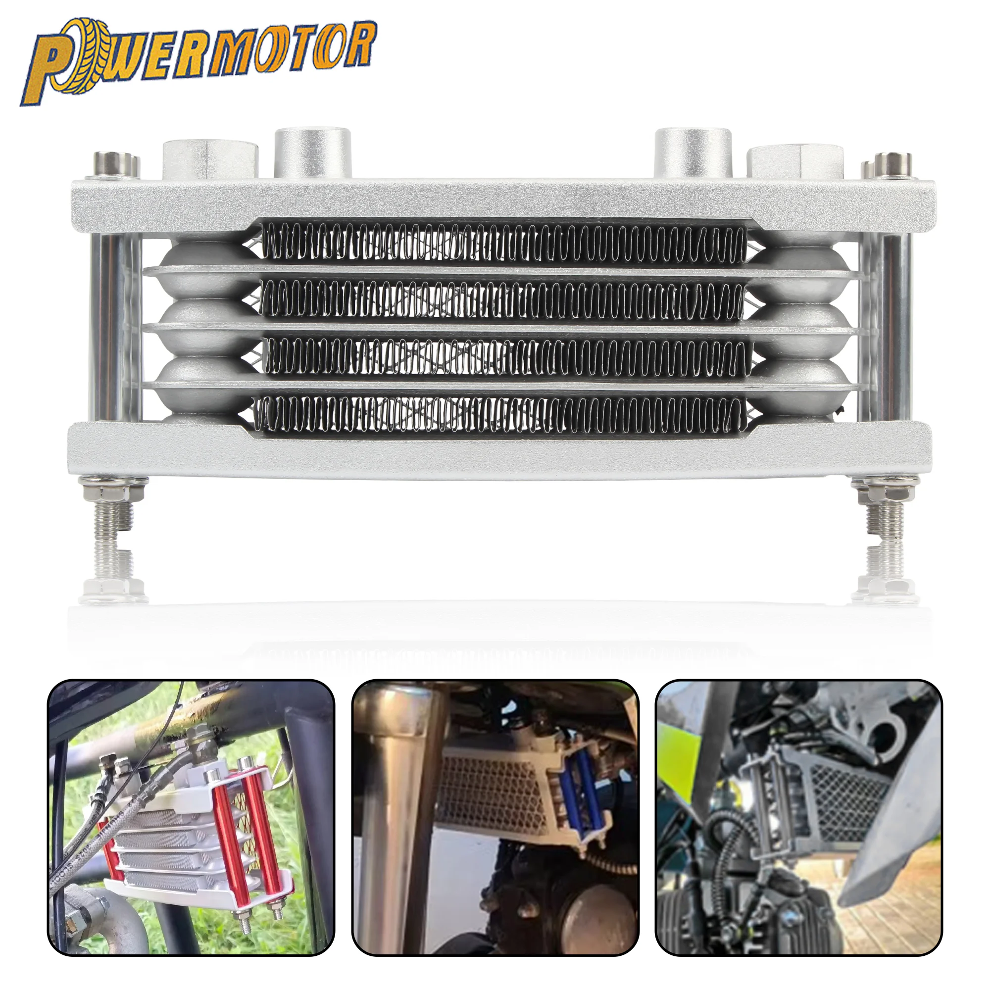 

Universal Motorcycle Oil Cooler Engine Radiator M10 Oil Cooling For 50cc 80cc 100cc 110cc 125cc ATV Quad Motocross Modified