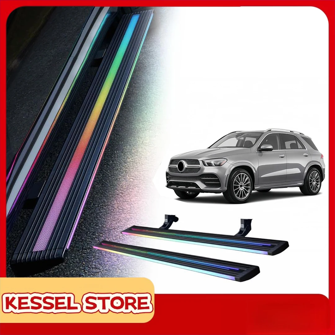 

Электрические выдвижные подножки с LED-подсветкой для Mercedes-Benz GLE W167 2020-2024, 2025, 2026
