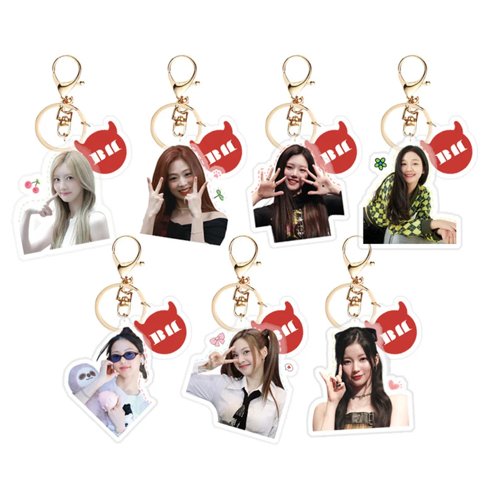 KPOP BABYMONSTER Keyring Bag Pendant RAMI CHIQUITA AHYEON RORA ASA RUKA PHARITA Acrylic Keychain Accessories Fans Collect Gift