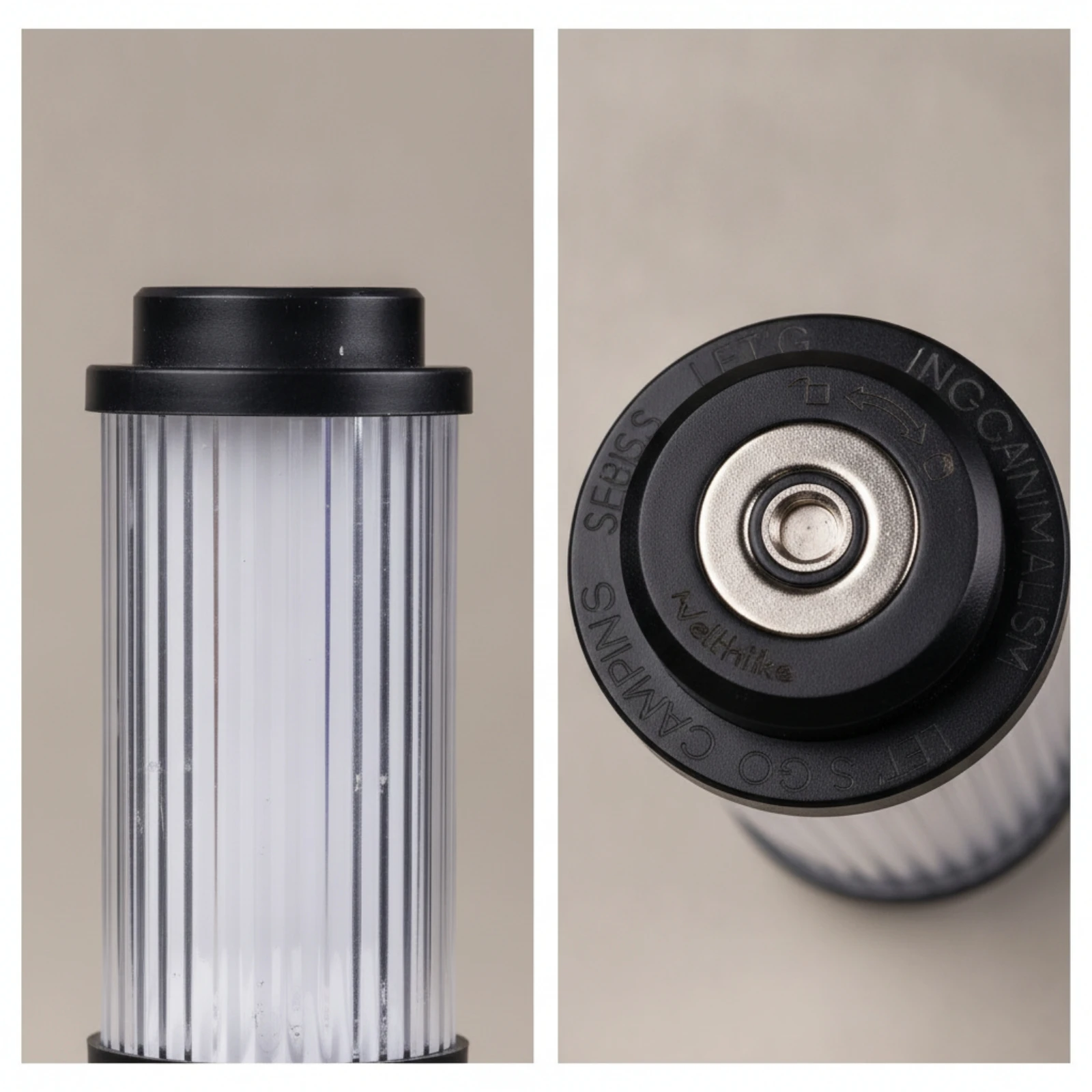 Camping Lantern with Adhesive Base Compact Hanging Lantern Tent Light Long-Lasting Weather-Resistant for Campers, Hiking
