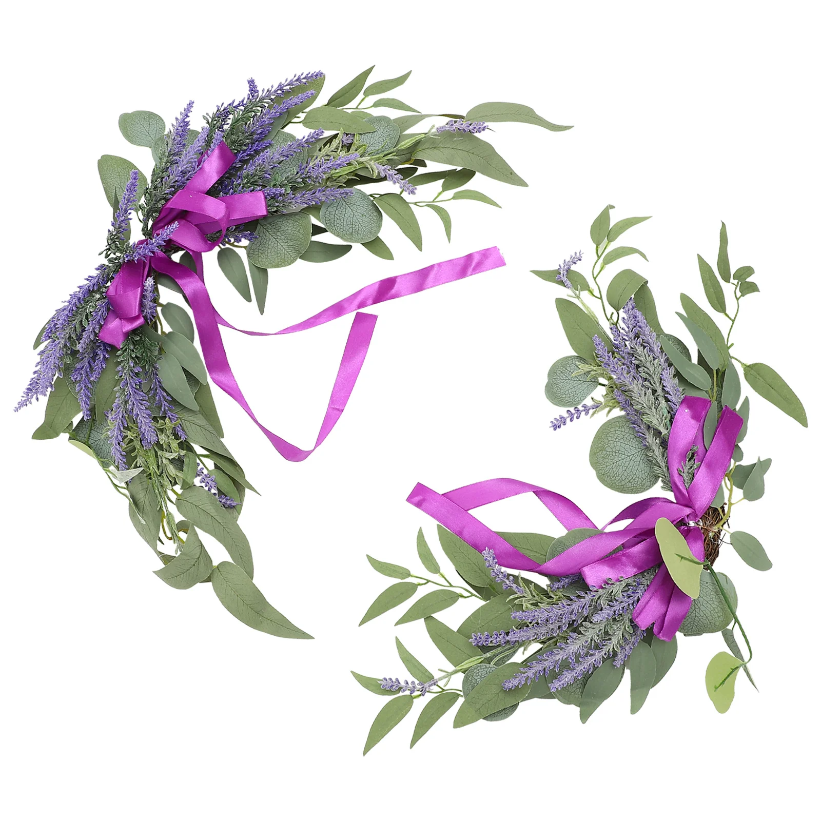

2 Pcs Lavender Flower Decoration Silk Cloth Artificial Wedding Arch Store Restaurant nament Long Lasting High