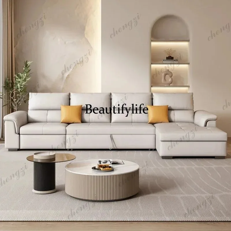 A68 Microfiber Leather Electric Sofa Beige Designer Oversized Lazy Recliner Sofa Modern Luxury Floor Divano Di Lusso Furniture H