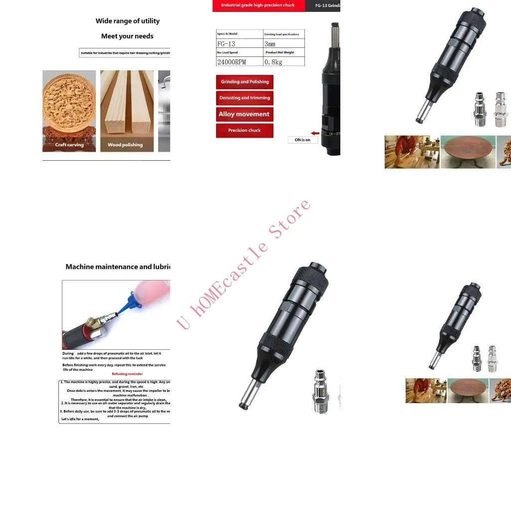 63HF Quiet Operation Air Die Grinder With  Eu And US Connectors Universal Fitting