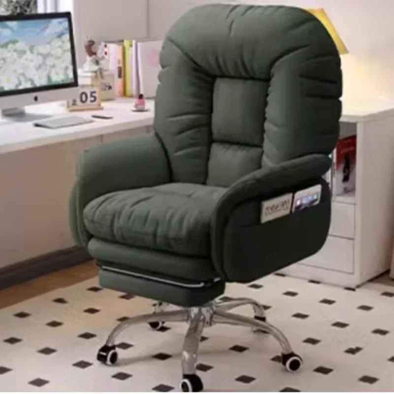 White Wheels Office Chair Back Support Swivel Ergonomic Office Chair Meditation Room Cadeiras De Escritorio Home Furniture