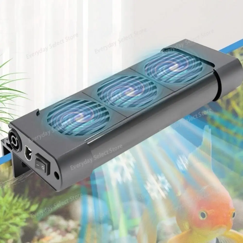 Aquarium Cooling Fan, Water & Salt Water Fish Tank Cooling Fan, Heat‑Dissipation Cooler For Shrimp & Aquatic Plant Tank