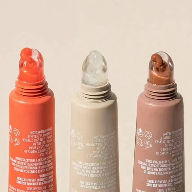 2 ชิ้นซัมเมอร์ฟรายเดย์วานิลลาบีจลิปบาล์ม,ชุดลิปสติกโปร่งใสให้ความชุ่มชื้น,หลอดนุ่มและนุ่ม,ลิปไชน์,แต่งหน้าริมฝีปาก