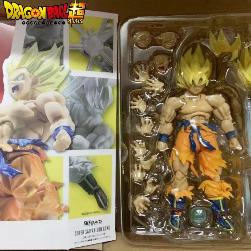 Dragon Ball Z Son Goku Ssj Battle Damage Legendary Super Saiyan Anime Action Figure Model Toys Joint Movable Doll Toys Gifts