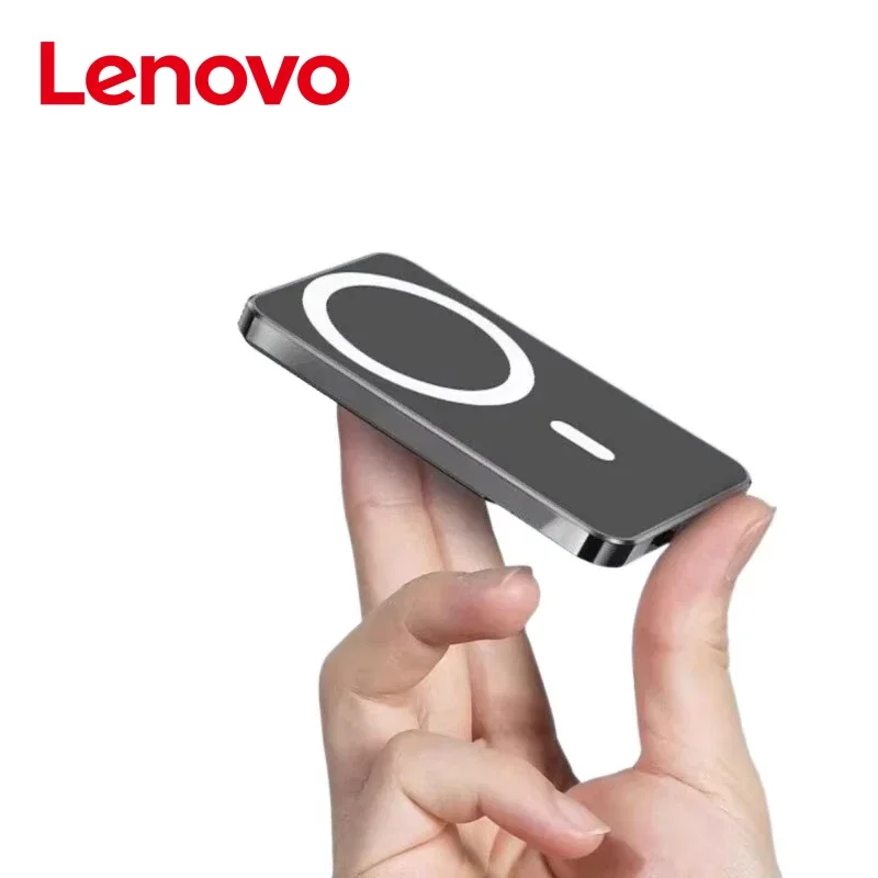 Lenovo 50000mAh Magnetic Power Bank Wireless PD22.5W Fast Charger For Magsafe Wireless Charger For iPhone Xiaomi Spare Battery