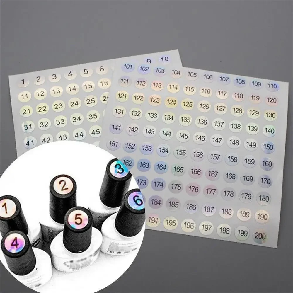 1-500 Classification Sticky Craft Distinguish Package Label Self Adhesive Digital Label Tags Number Stickers Waterproof