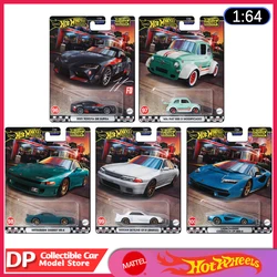 Ship Now, Mattel Hot Wheels Car Boulevard 20 2024 Mix 2 GJT68 V Case Toyota Mitsubishi Nissan GTR 1/64 Diecast Vehicle Model