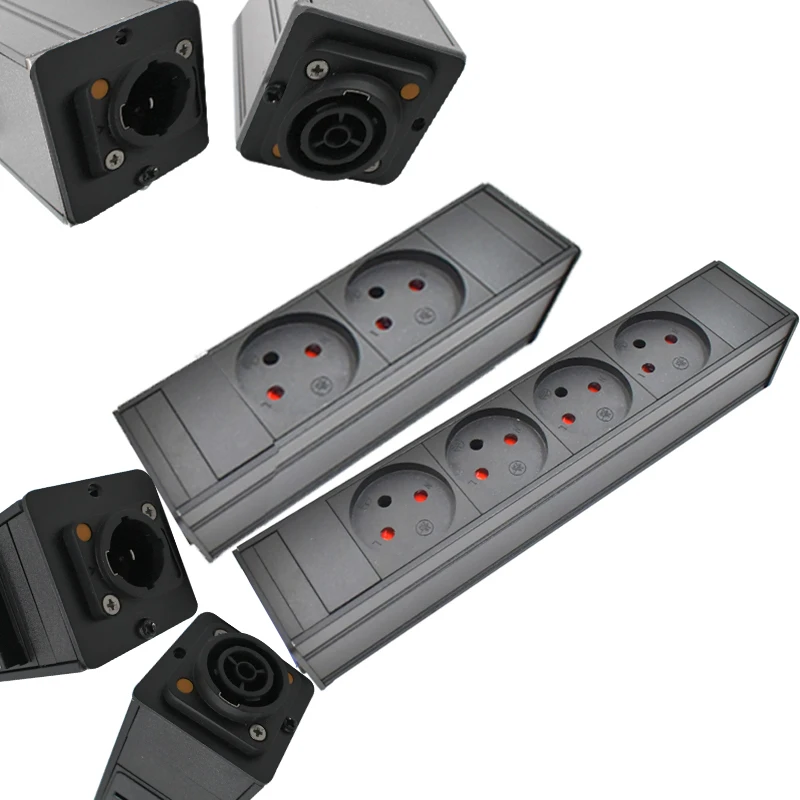 PDU Power Strip Network Cabinet Rack Schuko Powerlink Power Link Box Aviation Plug 1-10AC Israel Socket No Switch Wireless