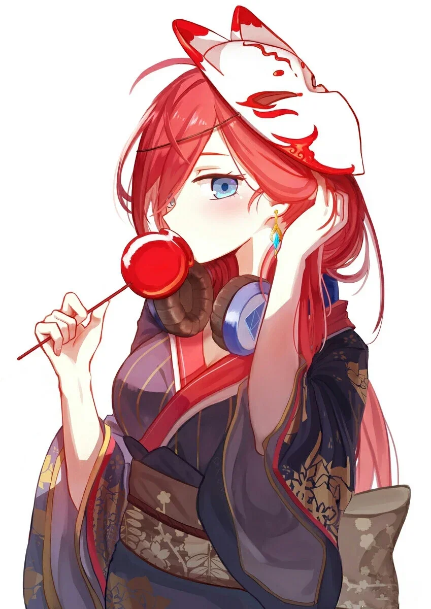 Cute Anime Girl Nakano Miku Stickers for The Quintessential Quintuplets Vinyl Decal Personality Motorcycle PVC Decoration