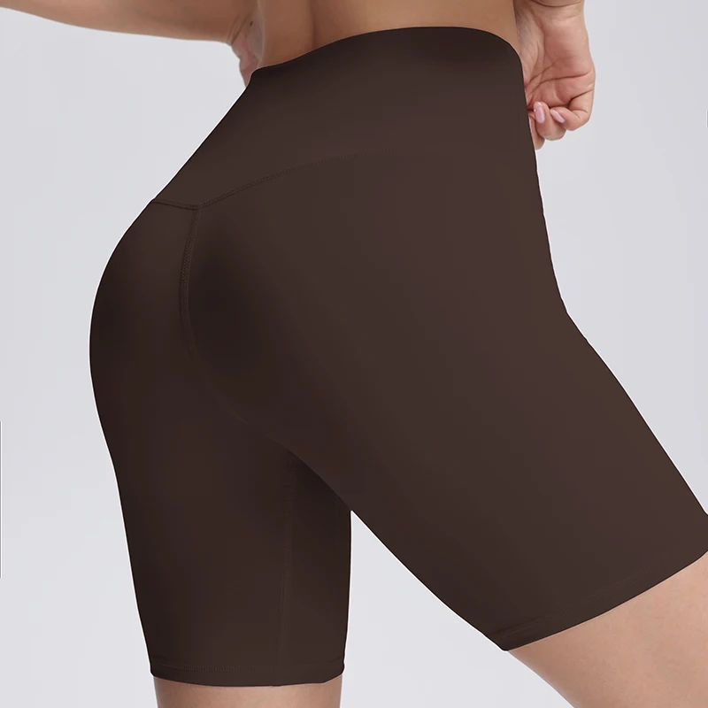 Summer Yoga Shorts Elastic Breathable Tights Leggings Quick Dried Sports Fitness Yoga Cycling Athletic Gym Shorts