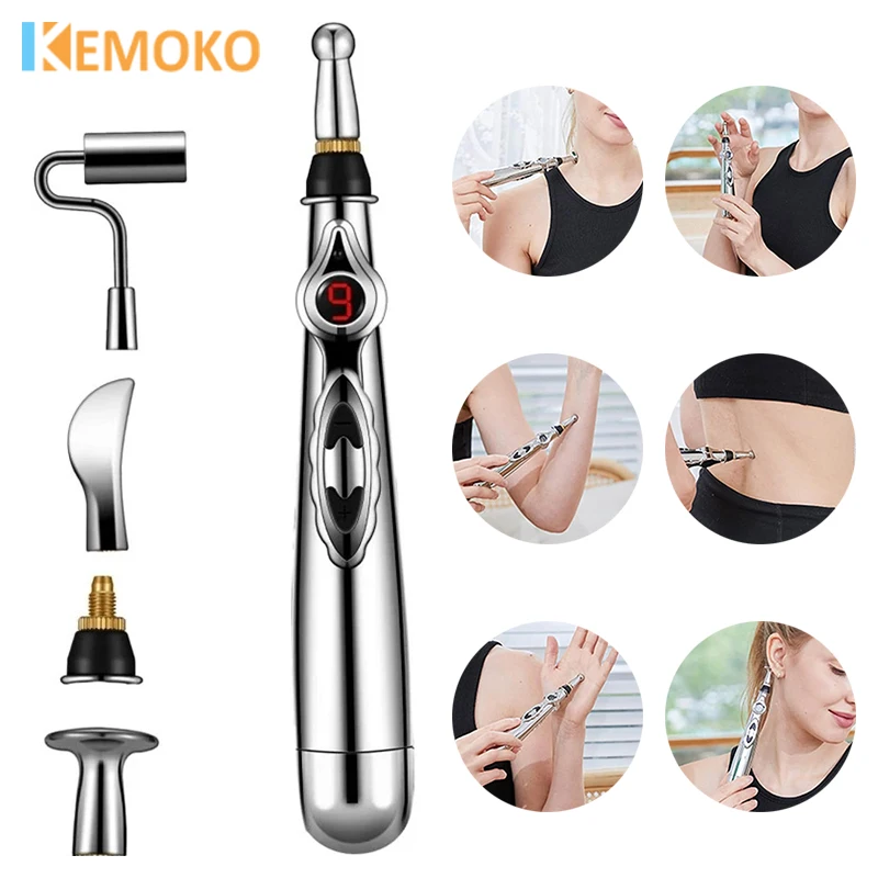 

Acupoint Massage Pen Electronic Acupuncture And Moxibustion Meridian Pressing Therapy Energy Pen Pain Relieving Health Care Tool