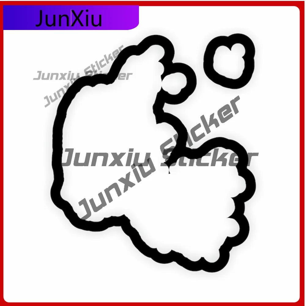 

Denmark Outline Sticker Heavy Duty Vinyl Decal For Window Wall Fade Resistant Decoration Auto Accessories Exterior Vinyl Decal