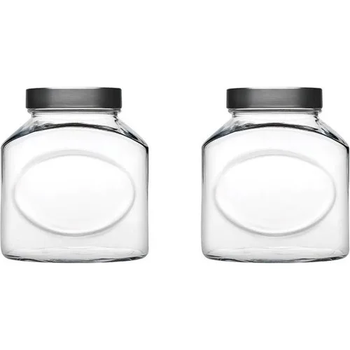 Pasabahce 80394 Jar With Metal Lid 2,5 Litre - 2 Pcs