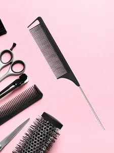 ステンレス鋼先の尖ったテールヘアプロフェッショナルヘアコームヘアブラシサロンヘアスタイリングツールヘアコンコーム本物のかつらのための特別 10のベストセールスヘアサロンアクセサリー-7