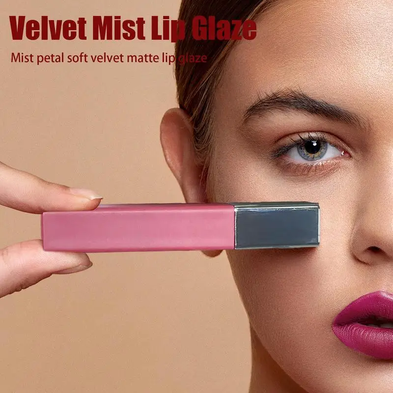 Matte Lippenstift Waterdichte Langdurige Matte Lip Glazuur Smudge-Proof Non-Stick Cup Matte Kleur Lip Cosmetische Make-Up Cosmetica