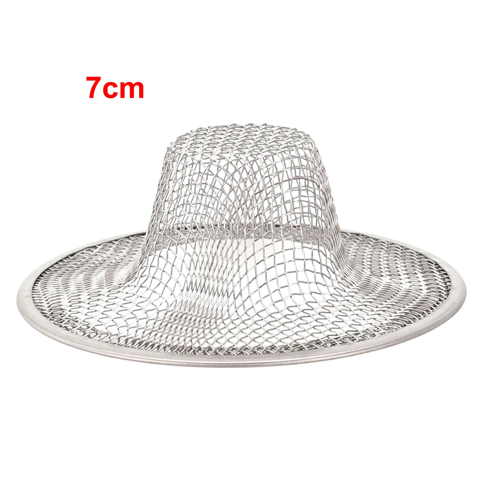 Stainless Steel Strainer Drain Filter Cover for Kitchen and Bathroom Sink Shower with Anti Blockage Hair Catcher Design