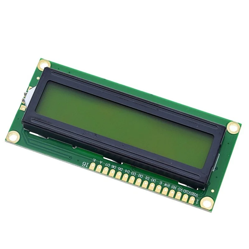 1602 1602A 16X2 Karakter Lcd Module Lcm Kleur Blauw Wit Geel Scherm Factory Outlet Custom Size