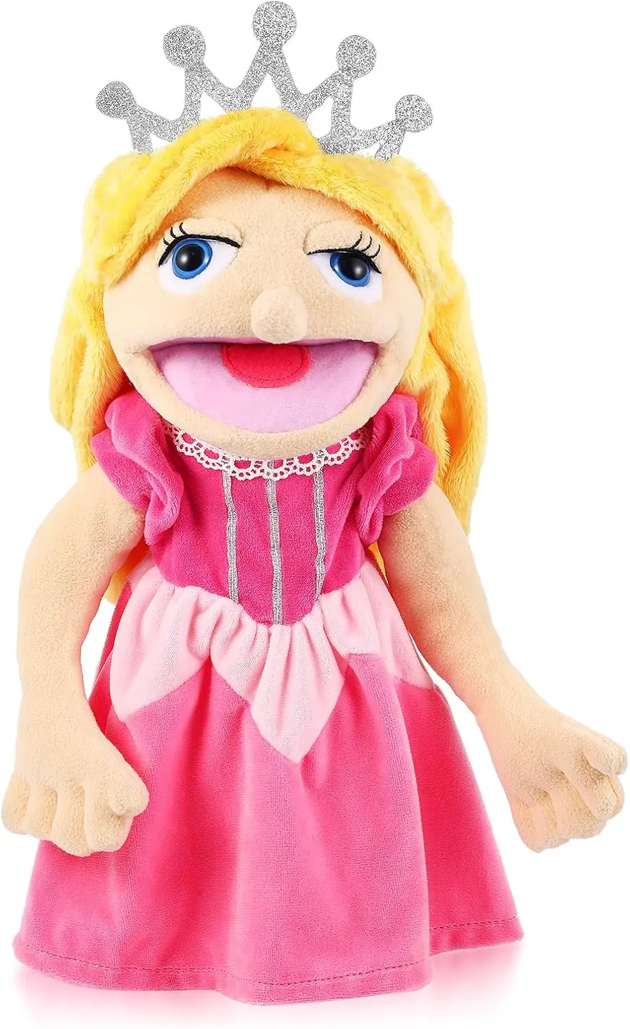 

Plush Hand Puppets for Kids: Chef, Doctor, Fireman, Pirate, Detective, Athlete, Nurse & Worker - Fun Pretend Play Toys