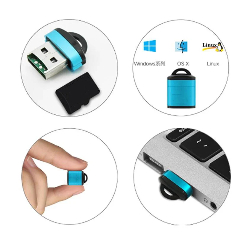 For USB Micro SD/TF Card Reader USB 2.0 Mini Mobile Phone Memory Micro Card Reader High Speed USB Adapter For Laptop Accessories