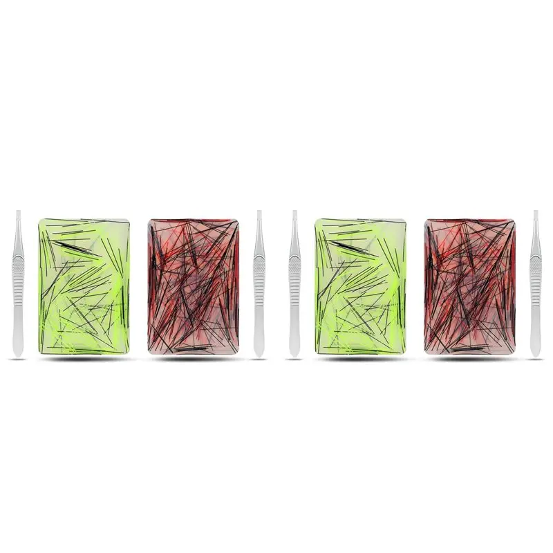 

FBIL-4 Pack Skin Picking Decompression ,Silicone Picking Pad With Tweezer,Hair Pulling Decompression For Adults
