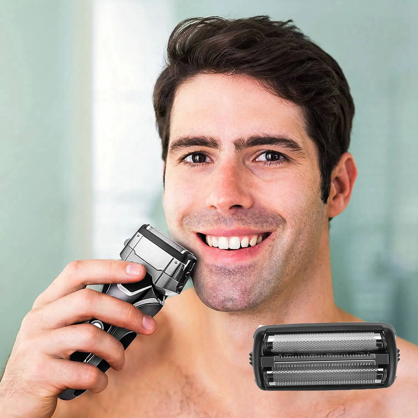 RSCX-9008 Hair Clipper Blade para homens, substituição Navalha, cabeça Shaver, 3 Pcs