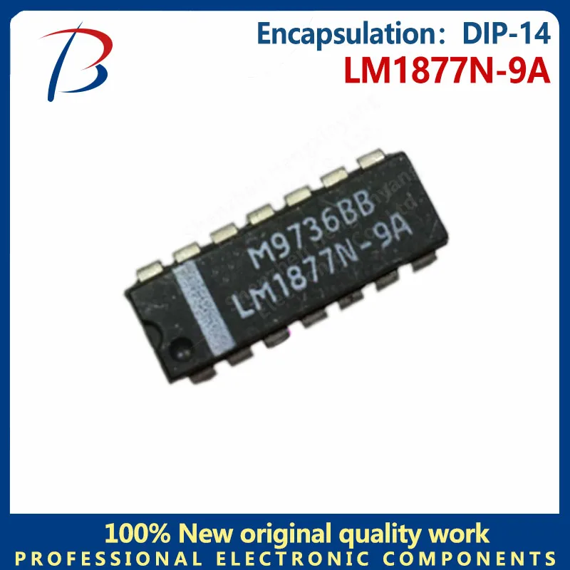 10PCS LM1877N-9A package DIP-14 audio power amplifier chip