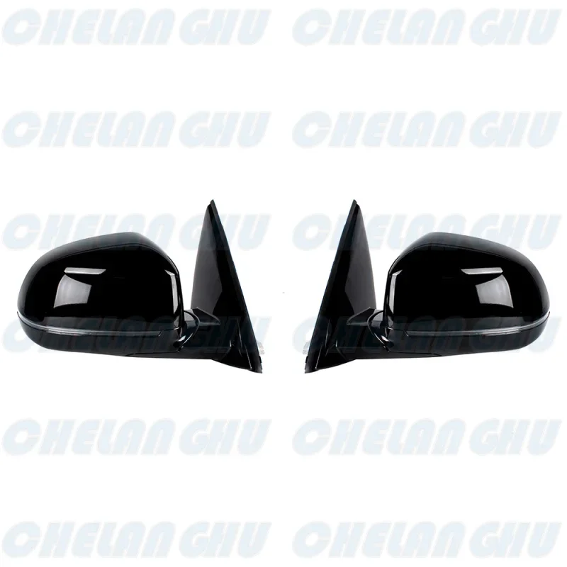 For BMW X3 G01 G08 2018 2019 2020 2021 1 Pair 5 Pins Black Painted Power Adjust Blind Spot Memory Auto Fold Mirror Assembly